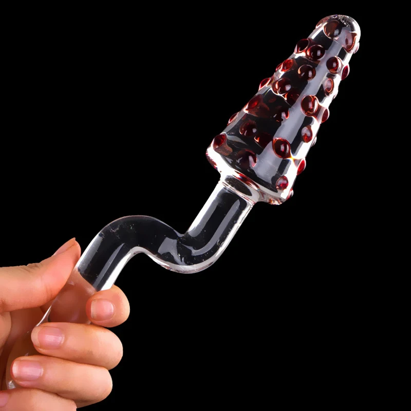 Стеклянные бриллиантовые анальные бусины Pyrex Анальная пробка массажер простаты