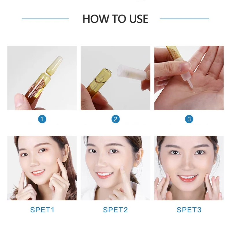 Увлажняющая отбеливающая питательная сыворотка для лица с гиалуроновой