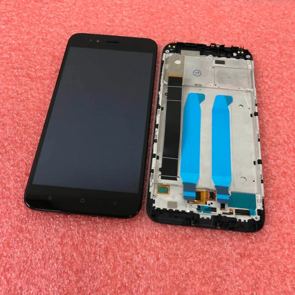 Протестированный 5,5 дюймовый для Xiaomi mi A1 mi A1 ЖК-дисплей дигитайзер сенсорный экран в сборе Сенсорная панель запасные части рамка