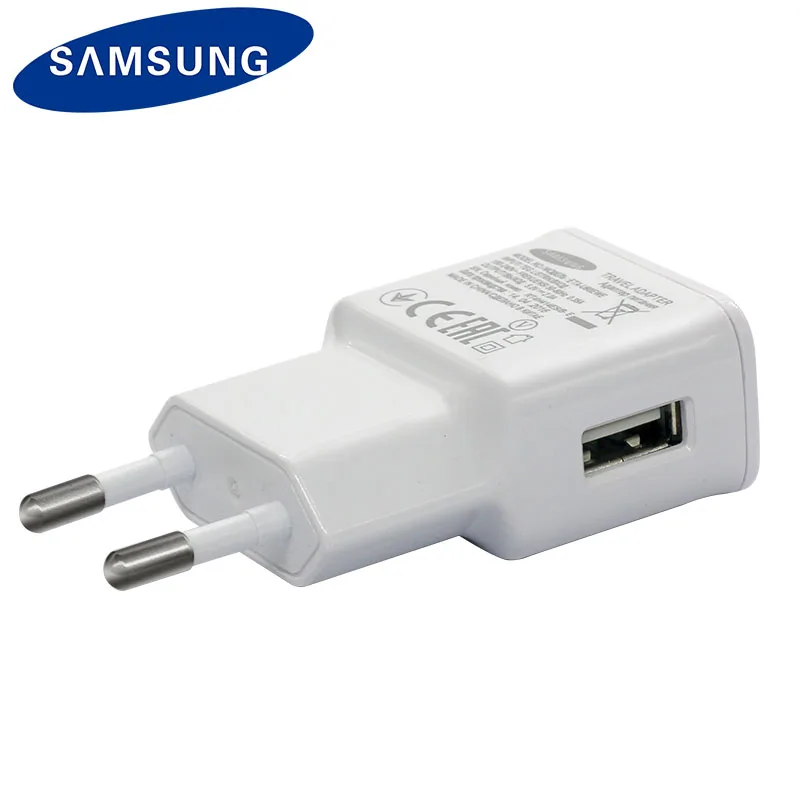Оригинальное зарядное устройство samsung для Galaxy S2 S3 S4 Note 2 Mega Alpha дорожный адаптер
