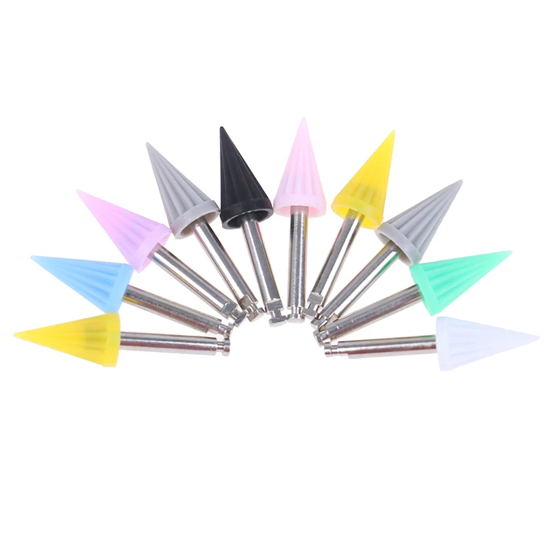 10pcs Dental Polishing Cup Bending Machine Brush Polisher Prophy Oral hygiene Lab Tools | Красота и здоровье