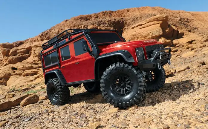 orange 1/10 масштаб внедорожника Cralwer грузовик Defender D110 Rover Land araxxas TRX4 RTR пульт дистанционного управления Автомобили - Цвет: orange