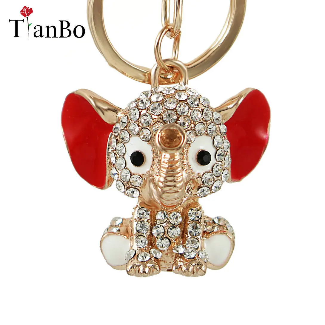 Брелок со стразами в виде слона брелок стразами|elephant keychain|crystal key ringkeyring charm |
