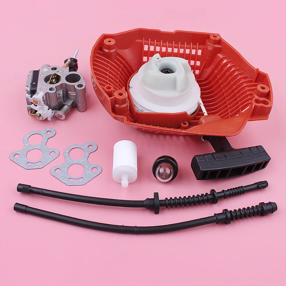 

Recoil Rewind Pull Starter Carburetor For Husqvarna 435 440 Fuel Filter Return Line Hose Chainsaw Replacement Spare Tool Part