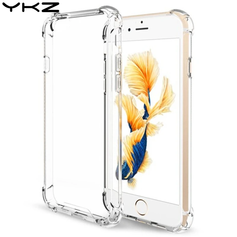 YKZ Clear Silicon Ultra Thin Soft TPU Case For 7 7Plus 8 8Plus X Transparent Phone iPhone 5 5s SE 6 6s 6Plus 6sPlus Y35 |