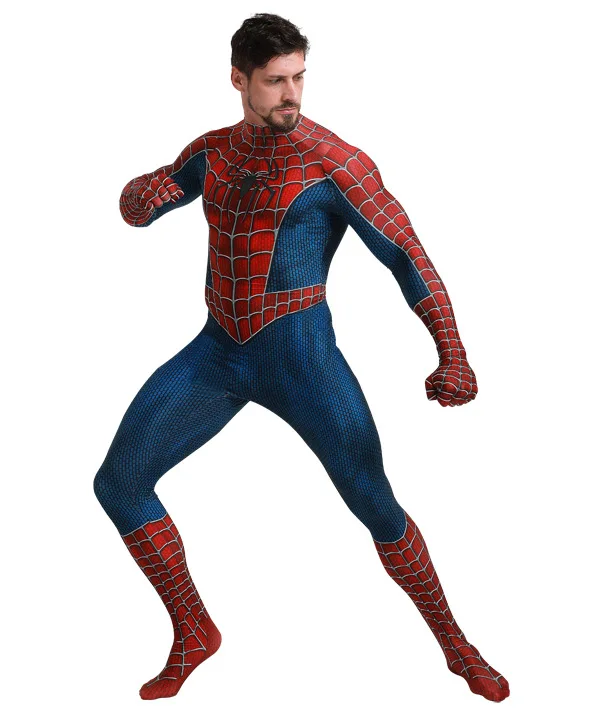 Детский карнавальный костюм Raimi Spiderman, спандекс, Zentai, костюм Человека-паука, костюм для Хэллоуина вечеринки, спандекс, комбинезон, Лидер продаж