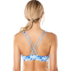 Женский спортивный бюстгальтер для занятий йогой