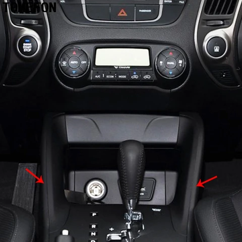 TOMEFON для Hyundai Tuscon IX35 2010 2011 2012 2013 2014 ABS хром внутренняя отделка салона панельная Накладка для коробки передач