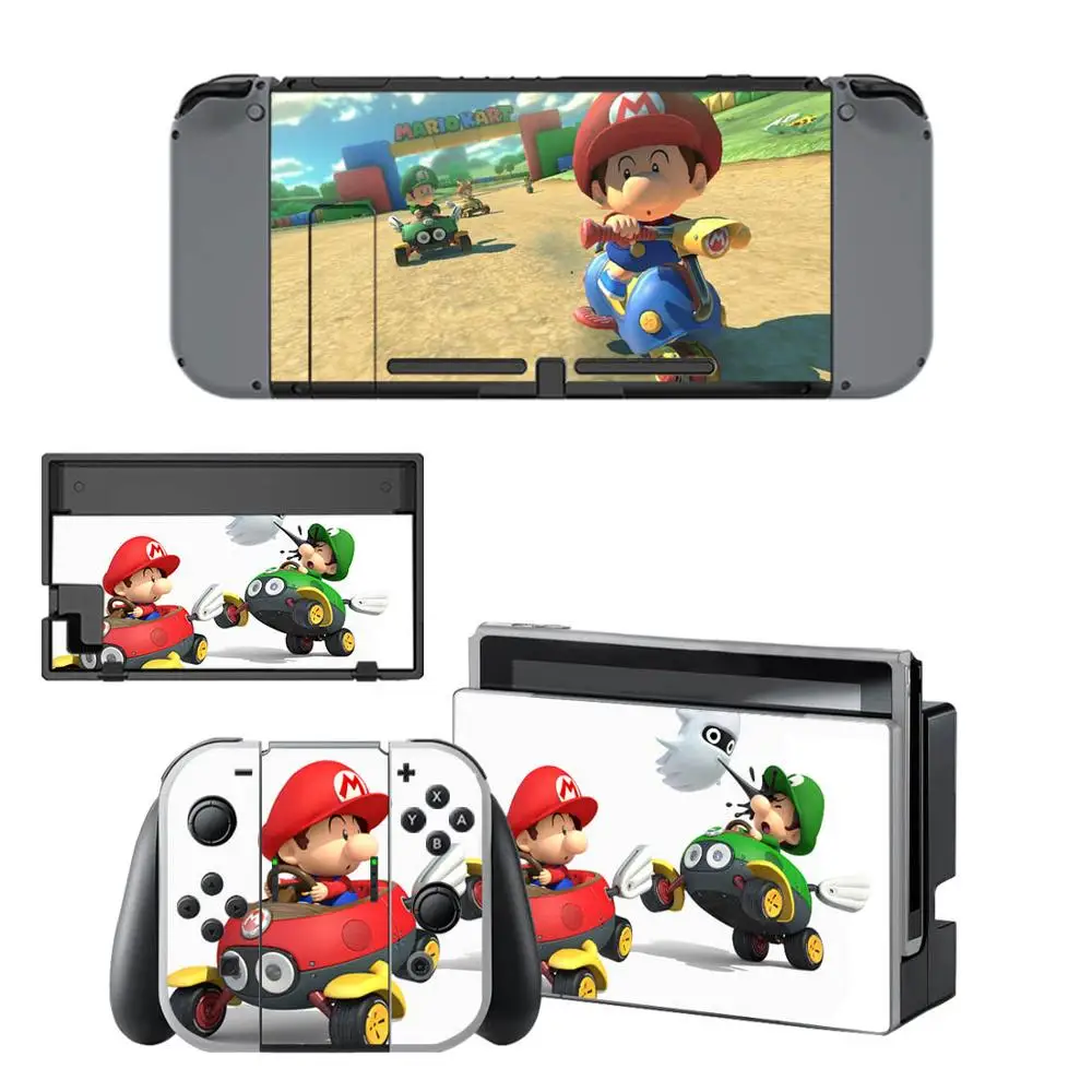YSNS0396 Защитная Наклейка для nintendo Switch Skins Mario Kart 8 наклейка для консоли nintendo switch Joy-con док-контроллер Sitckers - Цвет: YSNS0396