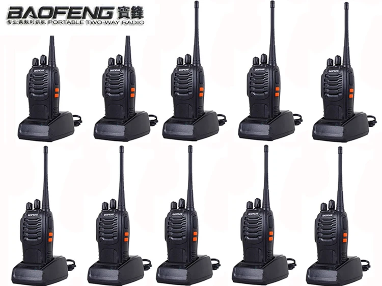 10 шт. Двусторонняя радиосвязь иди и болтай Walkie Talkie “иди удобный Pofung UV Bf-888s Baofeng 888s