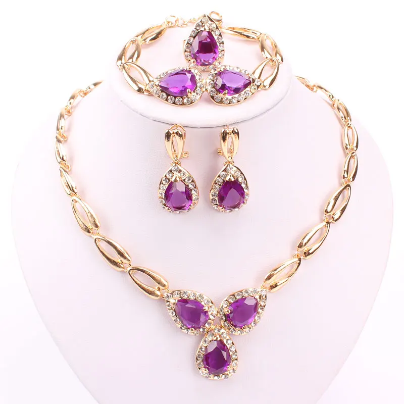 Модный свадебный комплект ювелирных изделий из африканских бусин набор ожерелья