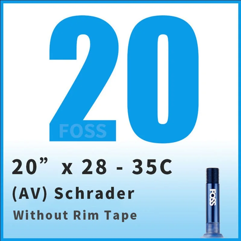 20 x 28 to 35C AV FOSS велосипедная труба шины Schrader/Presta 16/20/24/26/27,5/27/700C дорога MTB велосипед внутренняя труба резиновая велосипедная шина прокол - Цвет: 20 x 28 to 35C AV