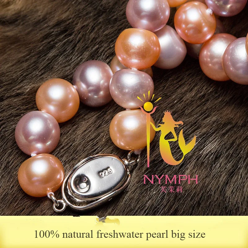 Ожерелье женское из натурального пресноводного жемчуга разных цветов X1003|fine