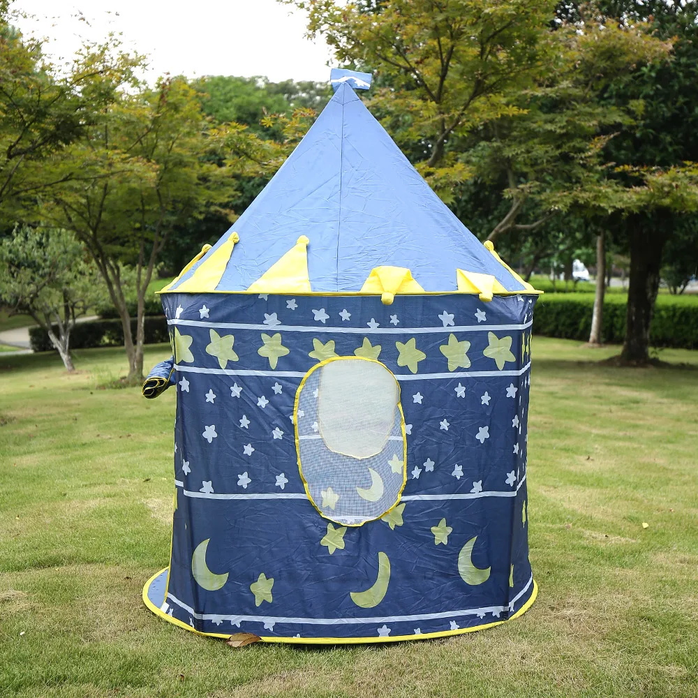4 цвета, Игровая палатка, портативная складная палатка Tipi Prince, складная палатка для мальчиков, замок, игровой домик, детские подарки, уличные игрушечные палатки