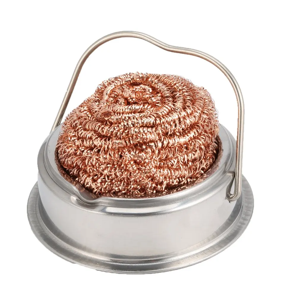 1 шт. стальная проволочная щётка железный кончик паяльника очиститель для