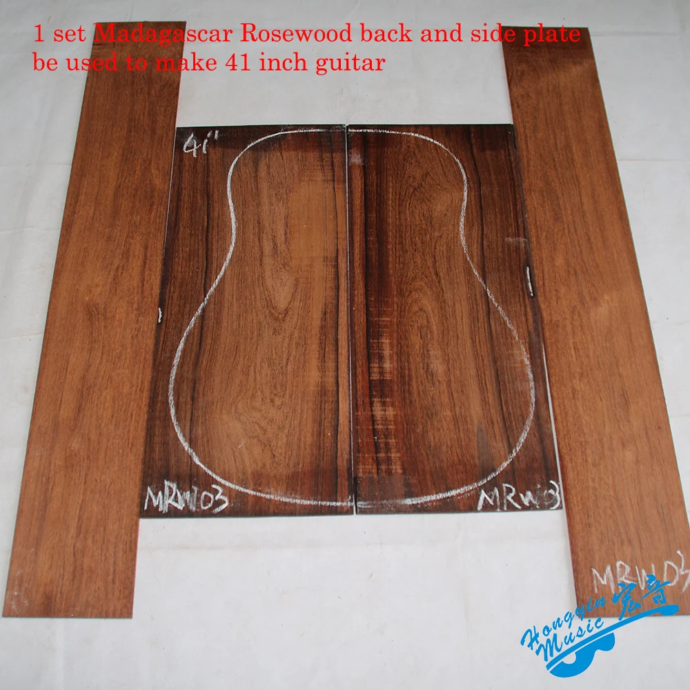 1 комплект шпон из мадагаскарского палисандра задняя и боковая пластины