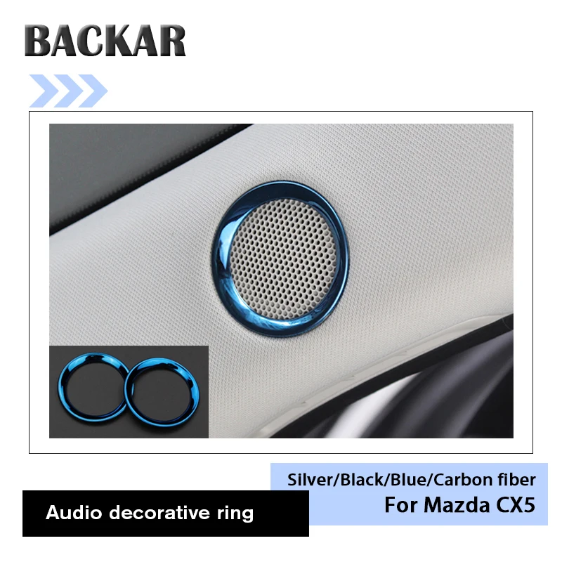 BACKAR 1 комплект из нержавеющей стали ABS автомобильные декоративные кольца для