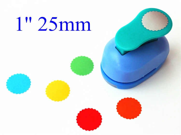 

1 inch Wave Circle design eva foam punch paper puncher scrapbooking cutter hole punch craft punch for DIY artwork