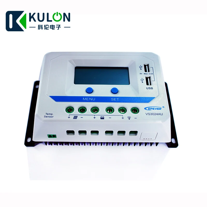 EPEVER EPSOLAR VS3024AU 30A 12В 24В EP новый контроллер заряда солнечной батареи Viewstar с
