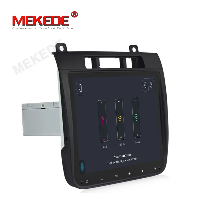 MEKEDE 8,4 дюймов 2 din android 9,1 2+ 32G автомобильный DVD gps навигатор для VW Volkswagen TOUAREG 2012-, радио, wifi, четырехъядерный