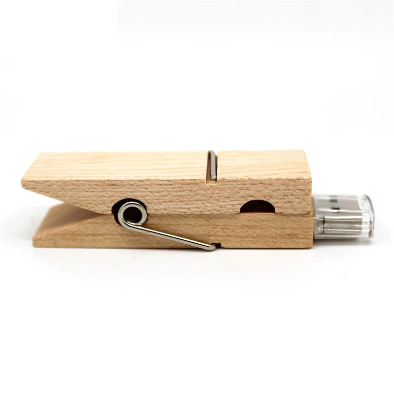 USB флеш накопитель с деревянным зажимом 4/8/16/32/64 ГБ|USB флэш-накопители| |