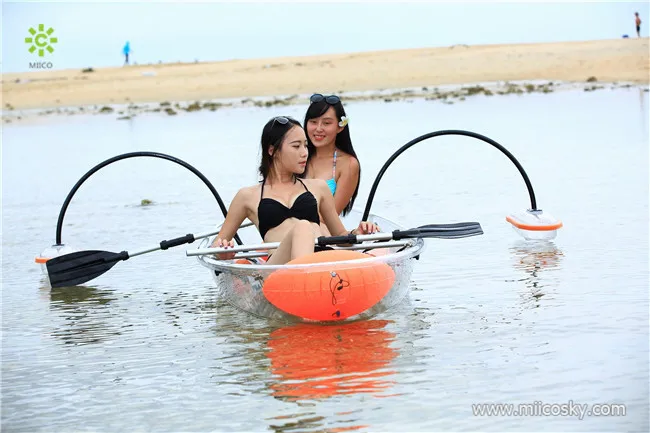 Clear Kayaking transparent kayak canoe |