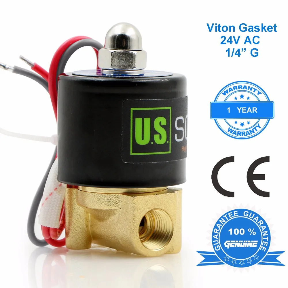 1/4&quot латунь Электромагнитный клапан NPT нормально закрытый 24 В AC|solenoid valve|electric solenoid