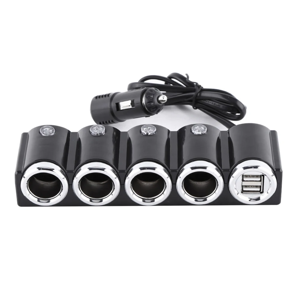Автомобильный прикуриватель 12 В 24 в автомобиль 4Way адаптер двойной USB части