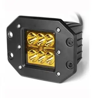 Yellow light Внедорожный Автомобильный светодиодный дневный светильник DRL, бампер, противотуманный светильник 4x4, грузовик ATV, внедорожник, прицеп RV, светодиодный рабочий светильник, задний резервный светильник s - Цвет: Yellow light