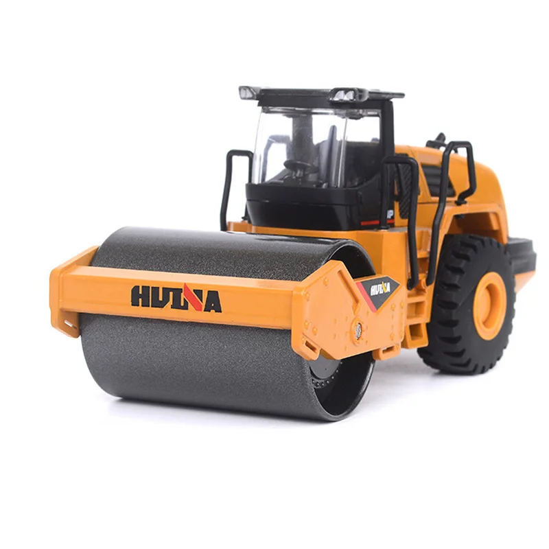 Road Roller 1:50, инженерный автомобиль, сплав, захват погрузчика, экскаватор, модель автомобиля, литая игрушка для мальчиков, детские игрушки - Цвет: Road Roller