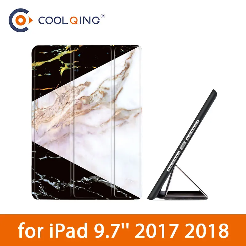Лоскутные планшеты Чехол для iPad 9 7 2017 2018 Marbling шаблон модный защитный чехол ТПУ