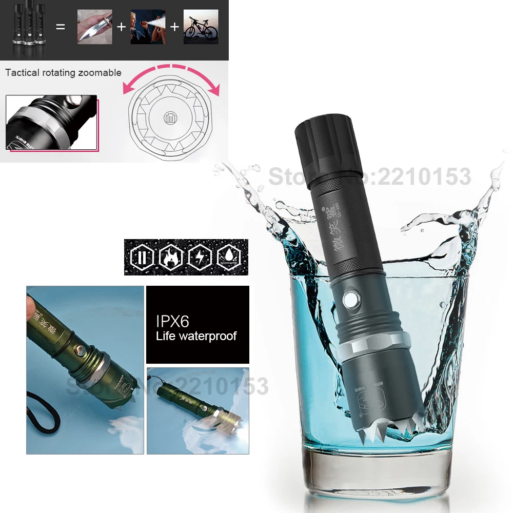 Фонарик для кемпинга портативный светодиодный аварийный