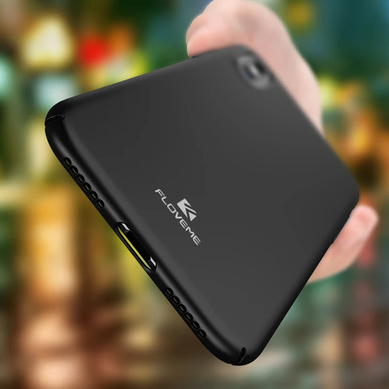 FLOVEME Роскошные гладкие телефонные чехлы для iPhone X чехол 6 6s 7 8 Plus матовые