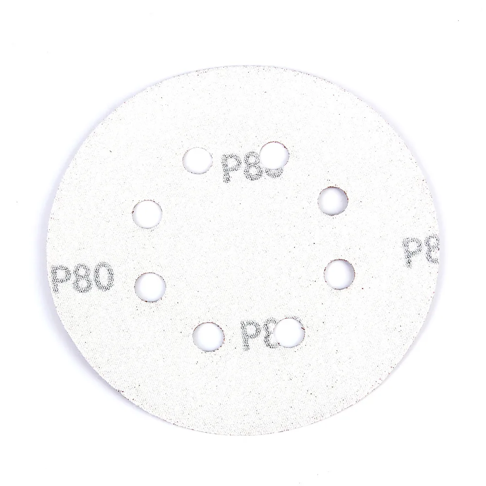 Шлифовальный диск зернистость 50 шт./компл. 5 дюймов 8 отверстий 80/120/180/240/320|sanding