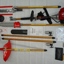 6 в 1 газовый кусторез 4 тактный двигатель GX35 бензиновый strimmer секатор для дерева резак для травы с 2X75 см расширение полюса с фабрики