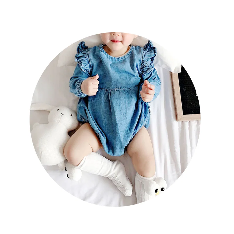 Модная одежда для близнецов джинсовые комбинезоны комбинезон маленьких девочек