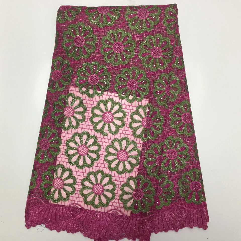 Африканский кружево Лидер продаж сетки 2018 Новое поступление фиолетовый цвет