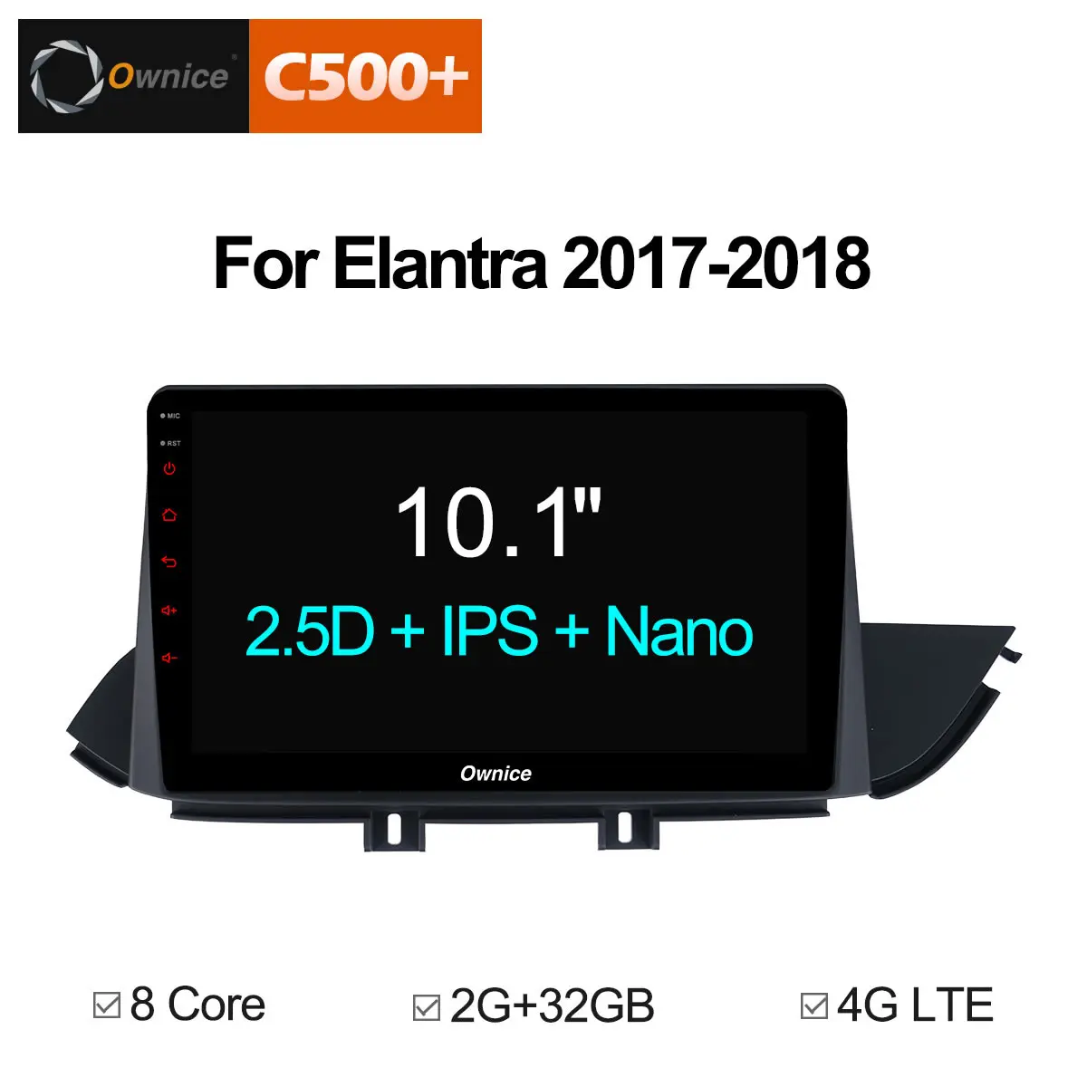 Ownice C500 + G10 Android Auto Панель dvd-плеер Планшетные ПК для hyundai Elantra 2017 2018 автомобиля радио
