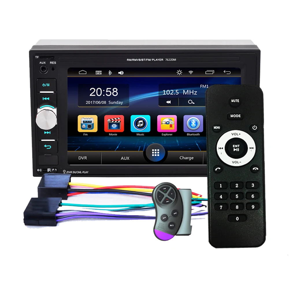 Автомагнитола Camecho 2Din стерео радио 6 2 &quotBluetooth Сенсорный экран с USB MP5 Android телефон