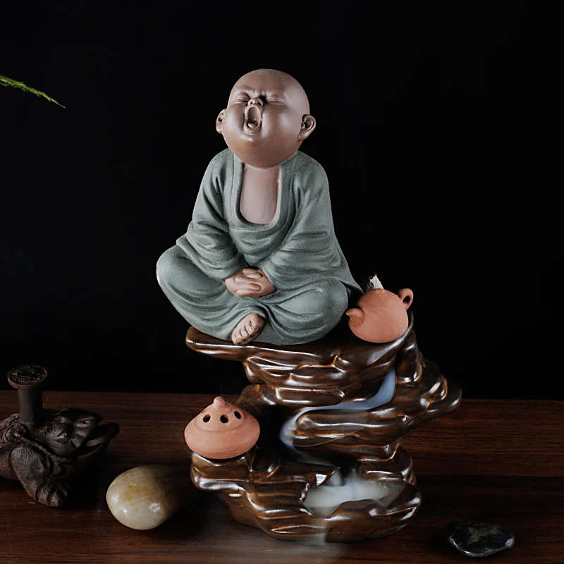 5 моделей на выбор японский Стиль Керамика маленький Монах Будда креативный