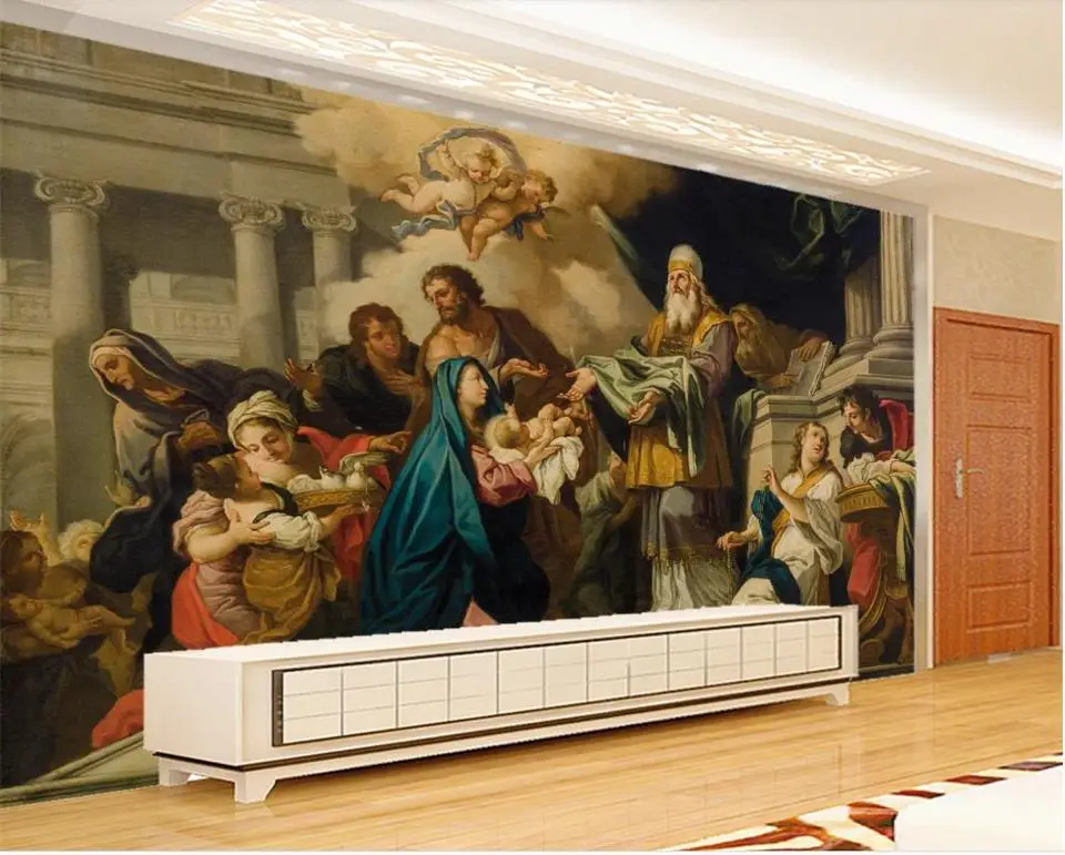 3d wallpaper photo custom living room mural Holy Mother 3D oil painting picture wall for walls | Обустройство дома