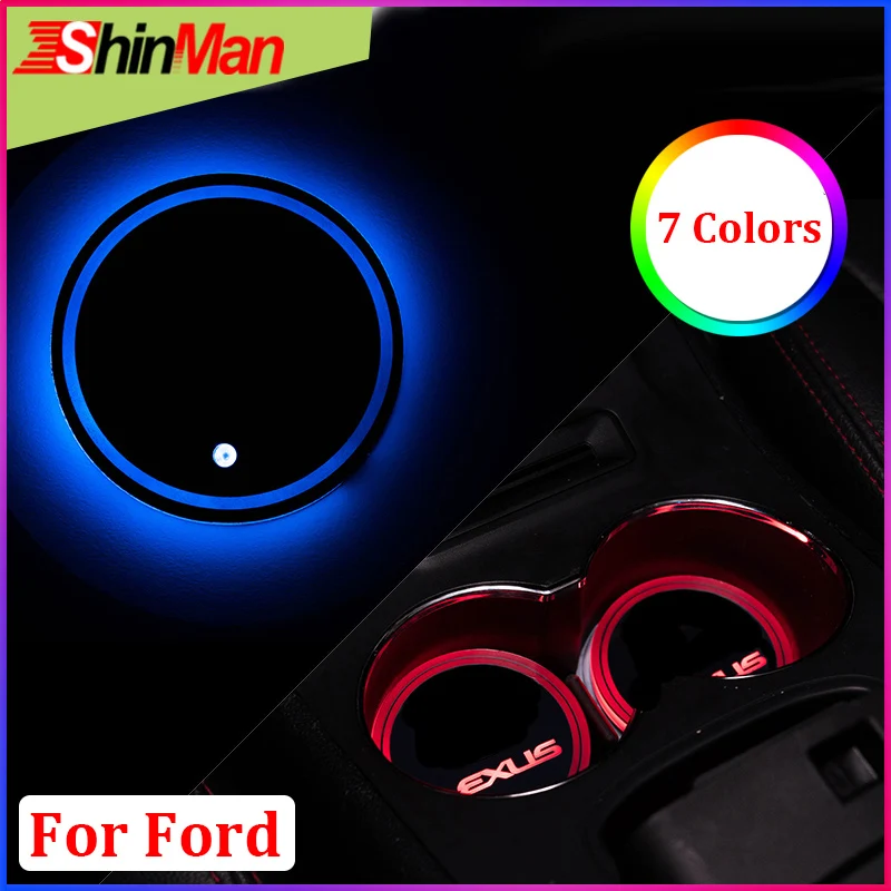 Автомобильный светодиодный фонарь ShinMan 7 цветов все в одном USB для Ford Focus 2 3 Fiesta Kuga