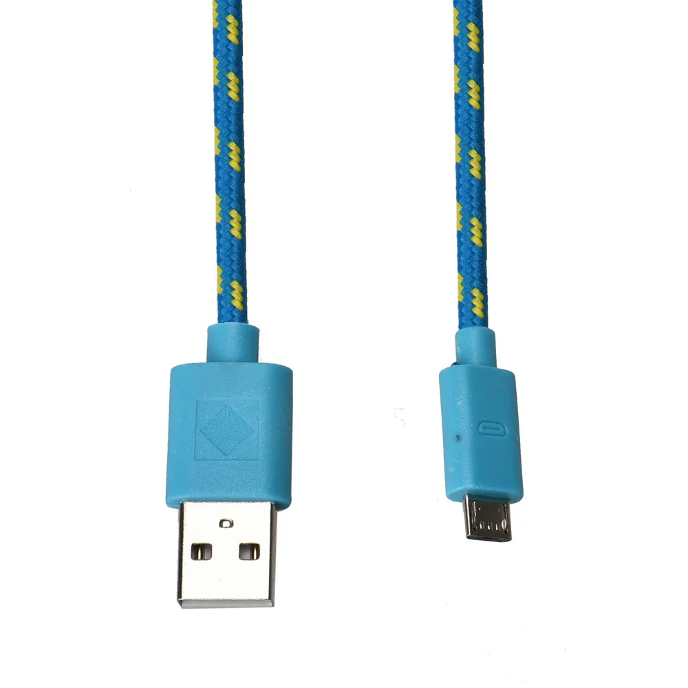Универсальный 1 шт. 3 м/10 футов пеньковая веревка микро USB зарядное устройство кабель-трос для синхронизации данных для зарядки сотового телефона и USB синхронизации данных кабл 9 цветов