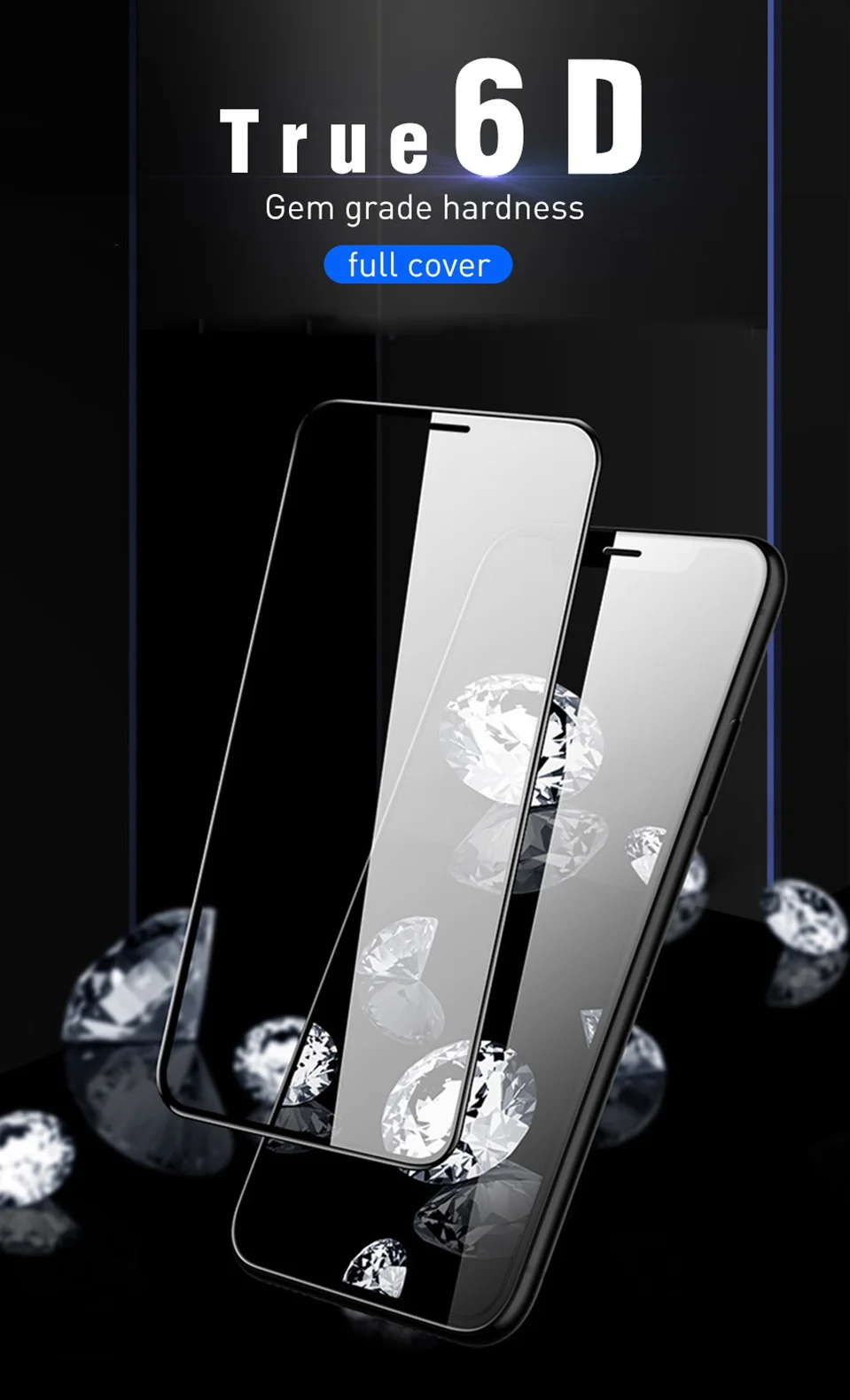 6D Защитное стекло для iphone 8 7 6s 11 Pro Max защита экрана 3D iphone 7 iphone 8 закаленное стекло для iphone 7 8 6 Plus XS XR