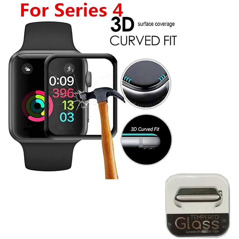 Новая изогнутая полная пленка для apple watch series 5 4 3 2 1 закаленное стекло 3D Защита