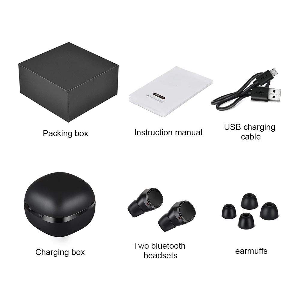 T1X TWS bluetooth наушники бас беспроводные IPX6 AAC & SBC для iPhone Xiaomi наушники|Наушники и