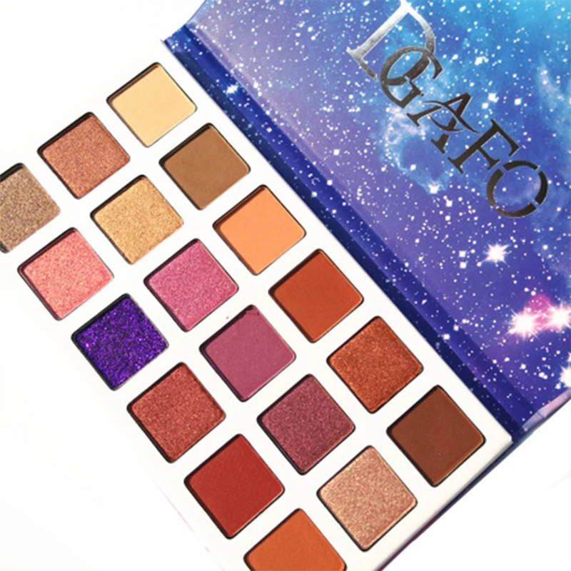 Палитра теней для век с бальзамом блестящие водостойкие тени палитра