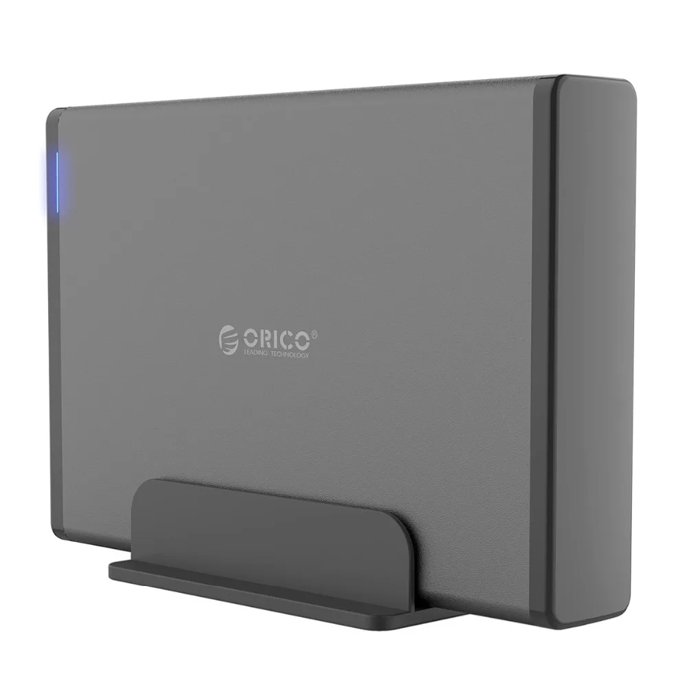 ORICO Алюминиевый жесткий диск HDD корпус USB3.0 к SATA3.0 3,5 дюймов HDD корпус док-станция Поддержка UASP 12V2A мощность