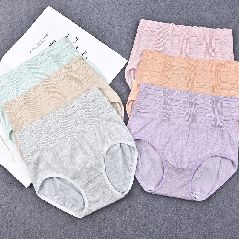 3 шт. размера плюс женские Утягивающие трусы с высокой талией сексуальные