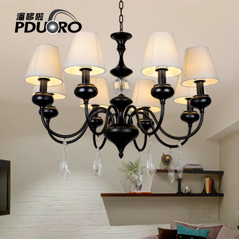 Европейский кристалл современные светодиодный Люстра Свет лампы люстры де